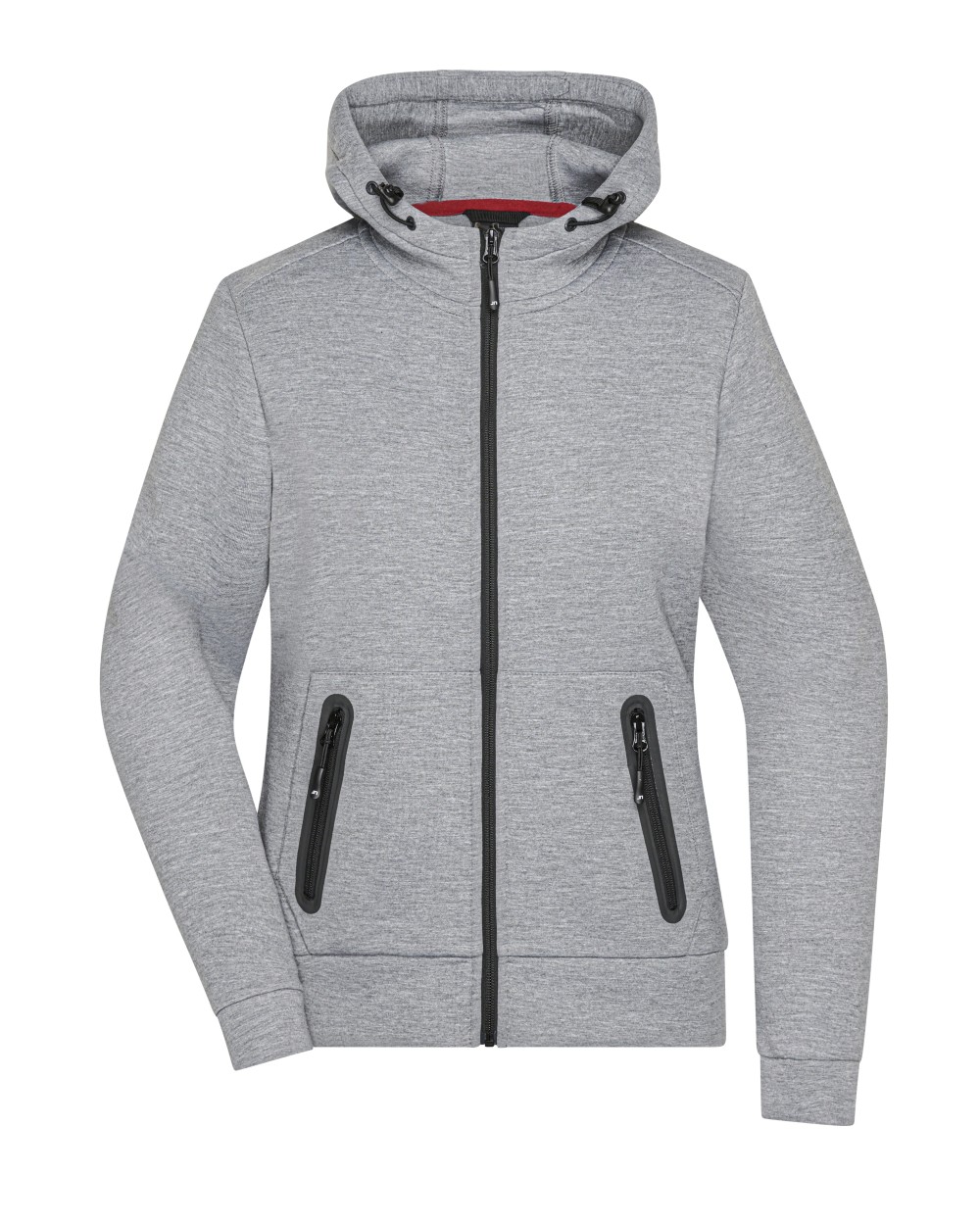 JAMES & NICHOLSON Ladies` Hooded Jacket Jacken personalisierbar