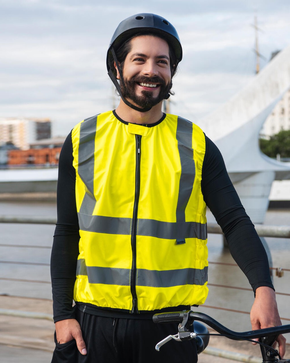 Gilets de sécurité personnalisable KORNTEX Hi-Vis Biker Vest "Schleiz"