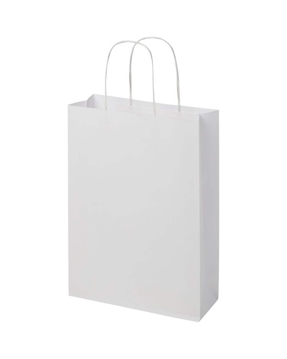 Tassen & Zakken 4DO Papieren tas 120 g/m2 gemaakt van kraftpapier met gedraaide handgrepen - 24 x 9 x 32 cm voor bedrukking &amp; borduring