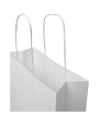 4DO Kraftpapiertasche 120 g/m² mit gedrehten Griffen – 24 × 9 × 32 cm Taschen personalisierbar