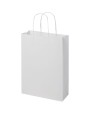 Sacs & Bagagerie personnalisable 4DO Sac en papier Kraft 120 g/m2 avec poignées torsadées, 24 x 9 x 32 cm