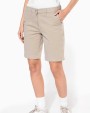 Bermuda's & Shorts KARIBAN Dames chino bermudashorts voor bedrukking &amp; borduring