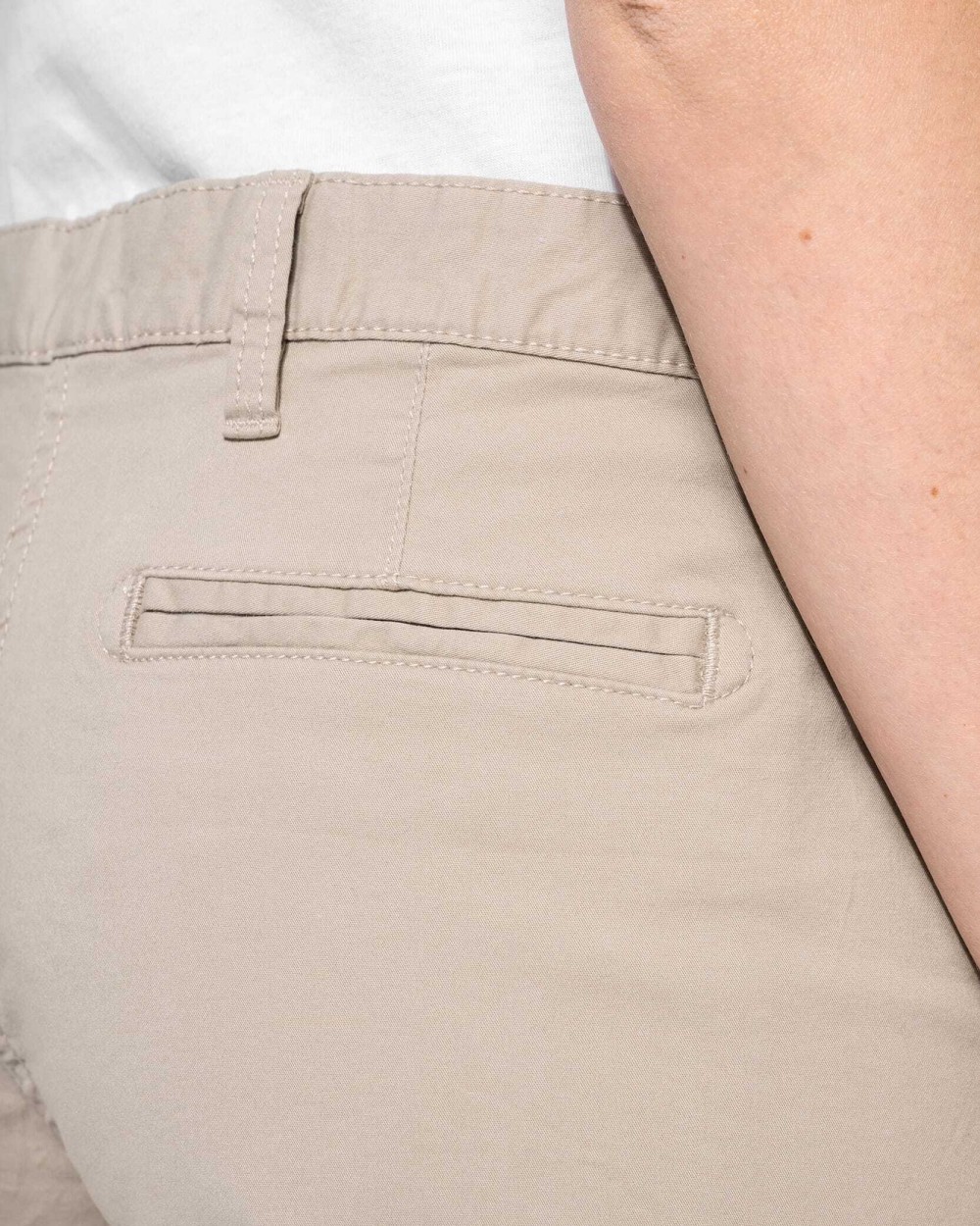 Bermuda's & Shorts KARIBAN Dames chino bermudashorts voor bedrukking &amp; borduring