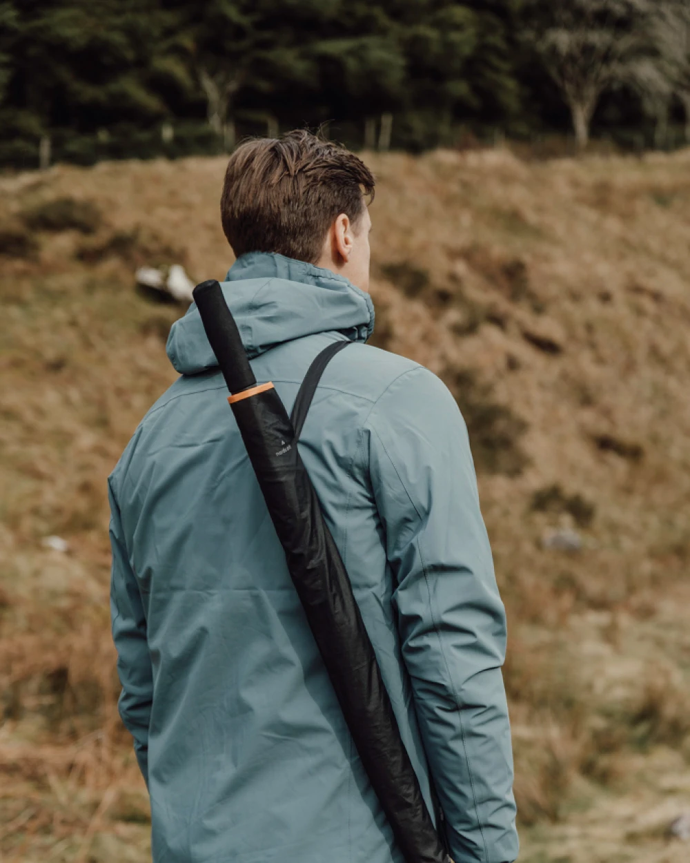 Parapluies personnalisable NORDIC DRIFT Parapluie tempête 27'' en RPET AWARE™ Nordic Drift Trail