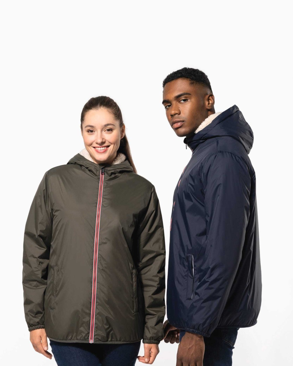 Vestes personnalisable KARIBAN Veste doublée sherpa unisexe