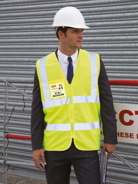 Gilets de sécurité à personnaliser RESULT Gilet de sécurité zippé 