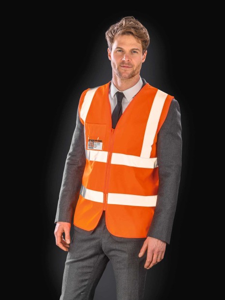 Gilets de sécurité à personnaliser RESULT Gilet de sécurité zippé 