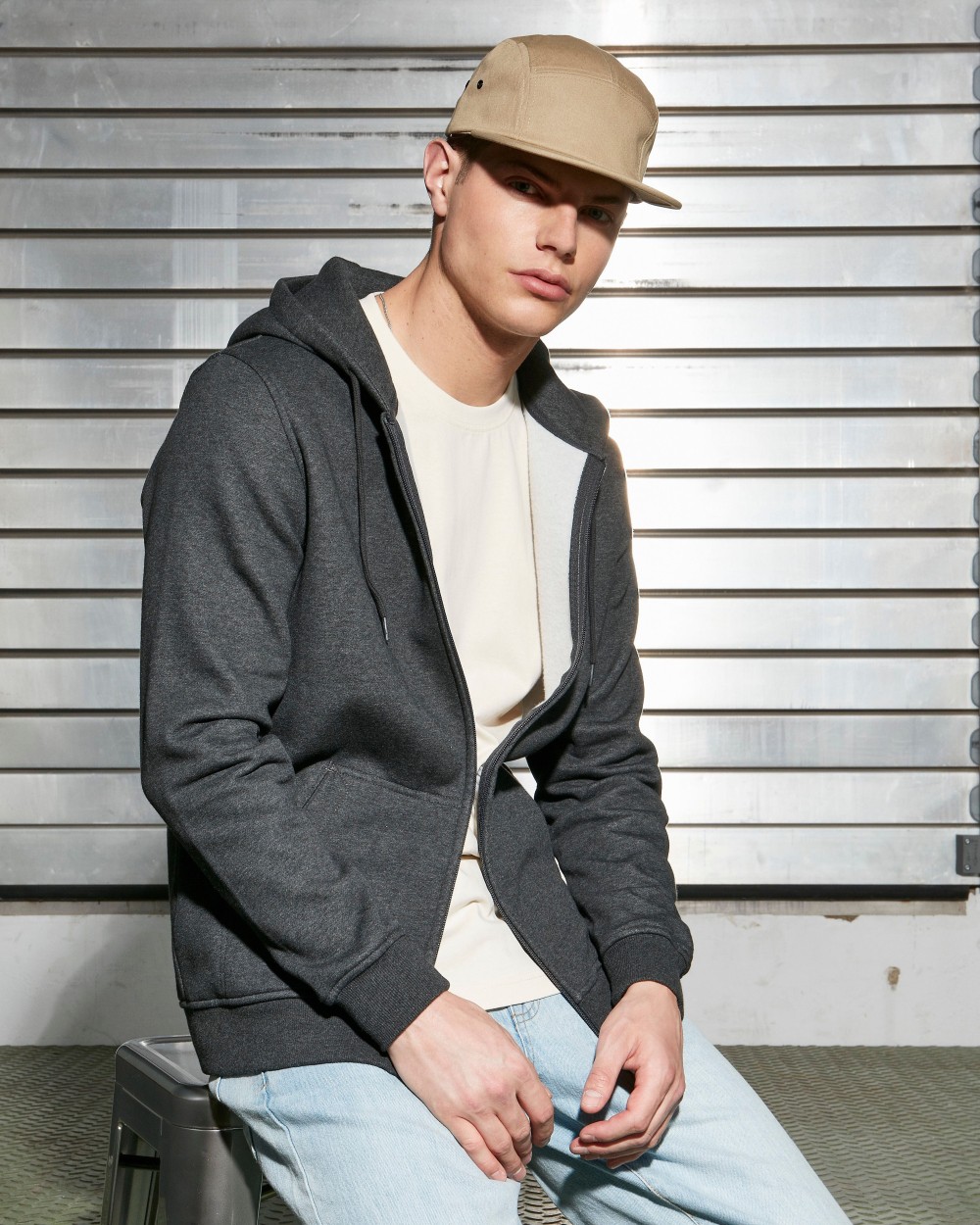 Sweat-shirts personnalisable BUILD YOUR BRAND Sweat zippé capuche lourd