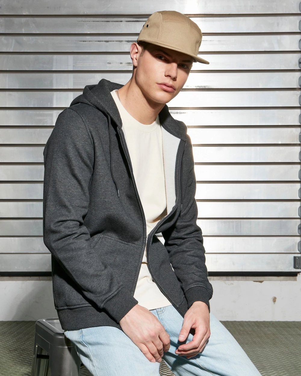 Sweat-shirts personnalisable BUILD YOUR BRAND Sweat zippé capuche lourd