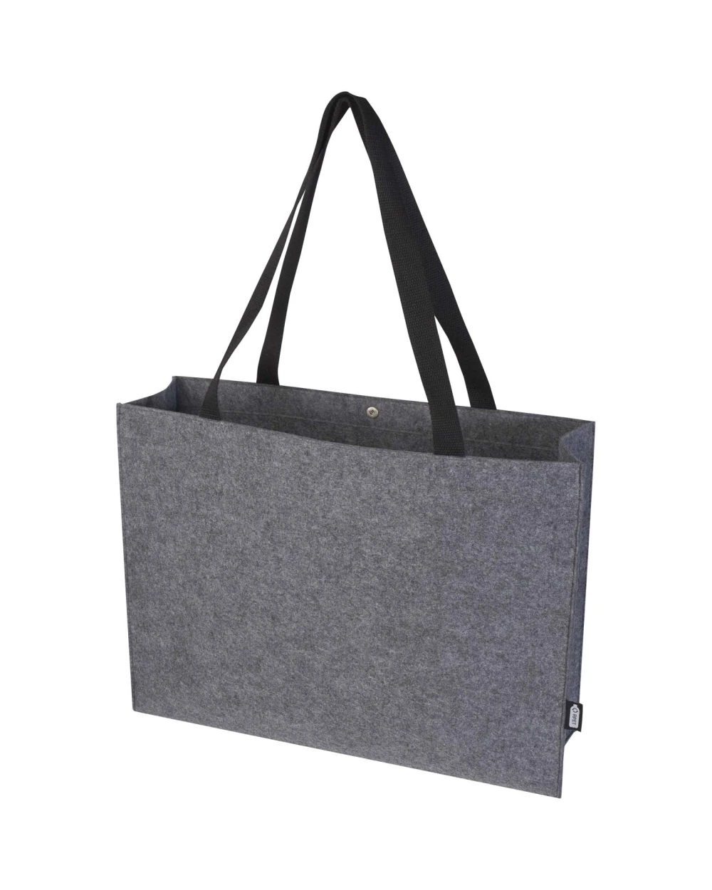 Tote bags personnalisable 4DO Sac shopping à soufflets Felta GRS en feutrine recyclée de 20L