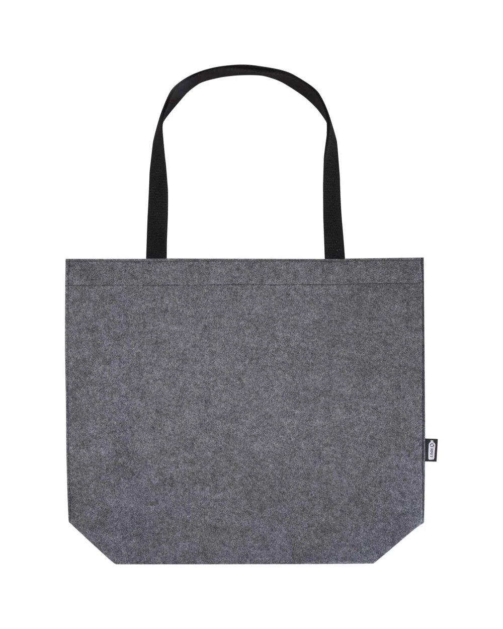 Tote bags personnalisable 4DO Sac shopping à soufflets Felta GRS en feutrine recyclée de 20L