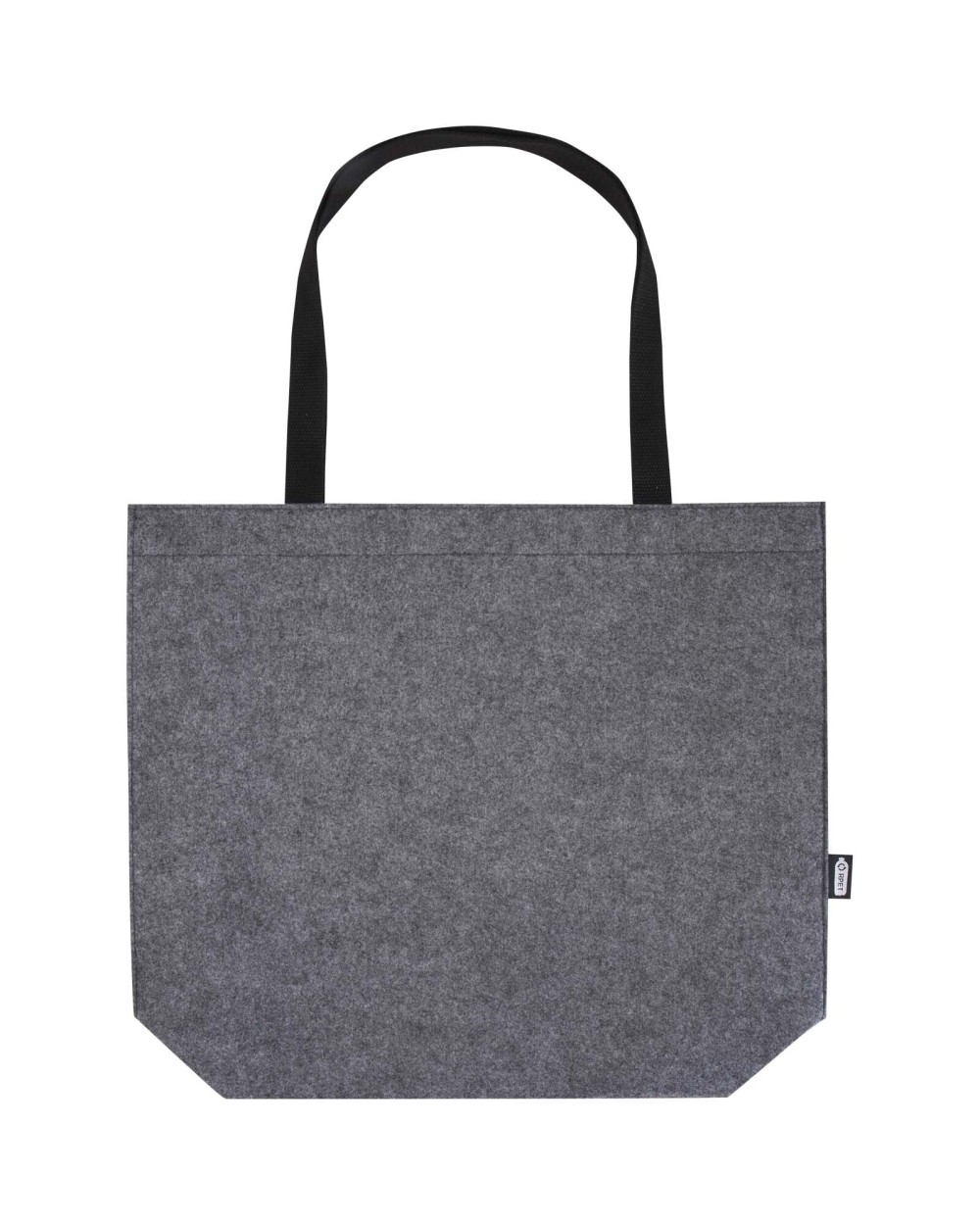 Tote bags personnalisable 4DO Sac shopping à soufflets Felta GRS en feutrine recyclée de 20L