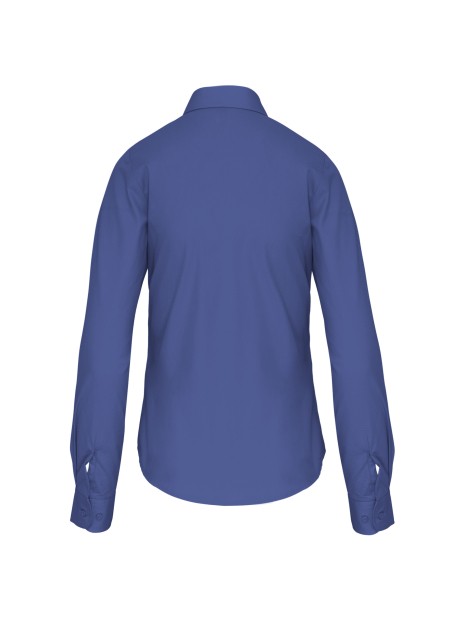 KARIBAN Chemise popeline manches longues femme /api/colors/f3249b12-7706-4750-a566-5c92fd89a6dc personnalisable