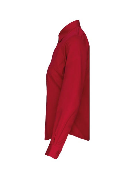 KARIBAN Chemise popeline manches longues femme /api/colors/f7def30f-cf00-4a4e-8048-9f030f6d3017 personnalisable