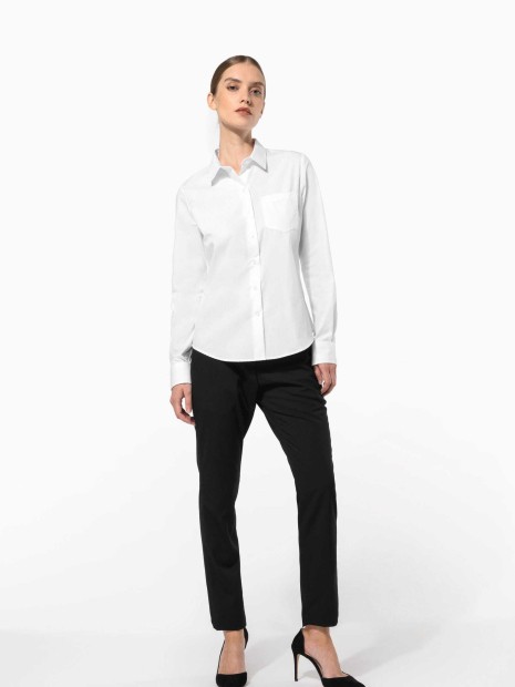 Chemises à personnaliser KARIBAN Chemise popeline manches longues femme 