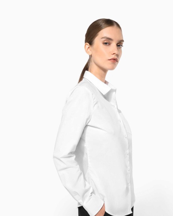 Chemises personnalisable Kariban Chemise popeline manches longues femme