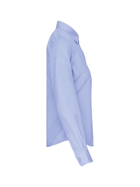 KARIBAN Chemise popeline manches longues femme /api/colors/7cd11260-06e9-4679-96ce-f0c0cca5092d personnalisable