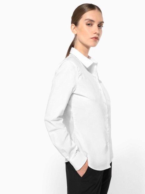 Chemises à personnaliser KARIBAN Chemise popeline manches longues femme 