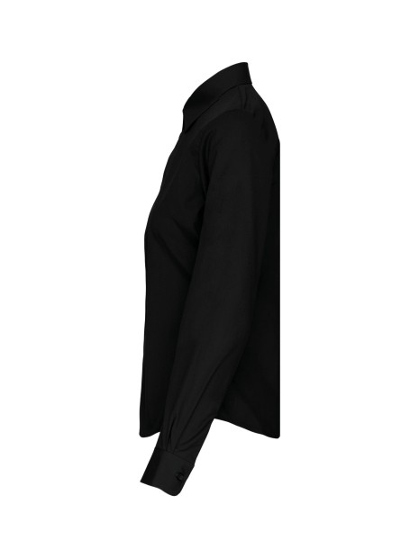 KARIBAN Chemise popeline manches longues femme /api/colors/b9fdad4a-5e94-45cb-8c03-c08b349b28c3 personnalisable