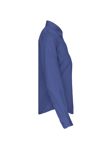 KARIBAN Chemise popeline manches longues femme /api/colors/f3249b12-7706-4750-a566-5c92fd89a6dc personnalisable