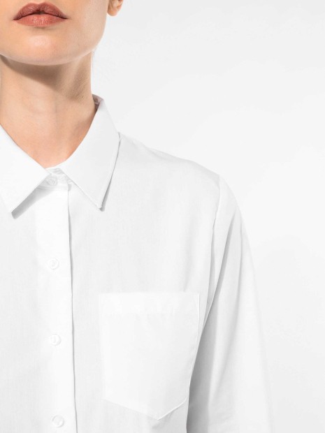 Chemises à personnaliser KARIBAN Chemise popeline manches longues femme 