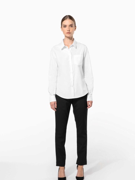 Chemises à personnaliser KARIBAN Chemise popeline manches longues femme 