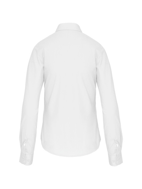 KARIBAN Chemise popeline manches longues femme /api/colors/7a92cd2d-10d2-40b4-928b-296bb7487506 personnalisable