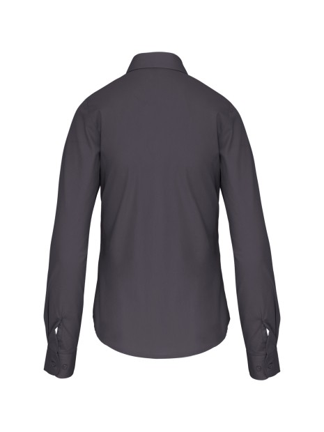 KARIBAN Chemise popeline manches longues femme /api/colors/a74dfbdb-7821-4e15-a7e5-fe07498d41c7 personnalisable