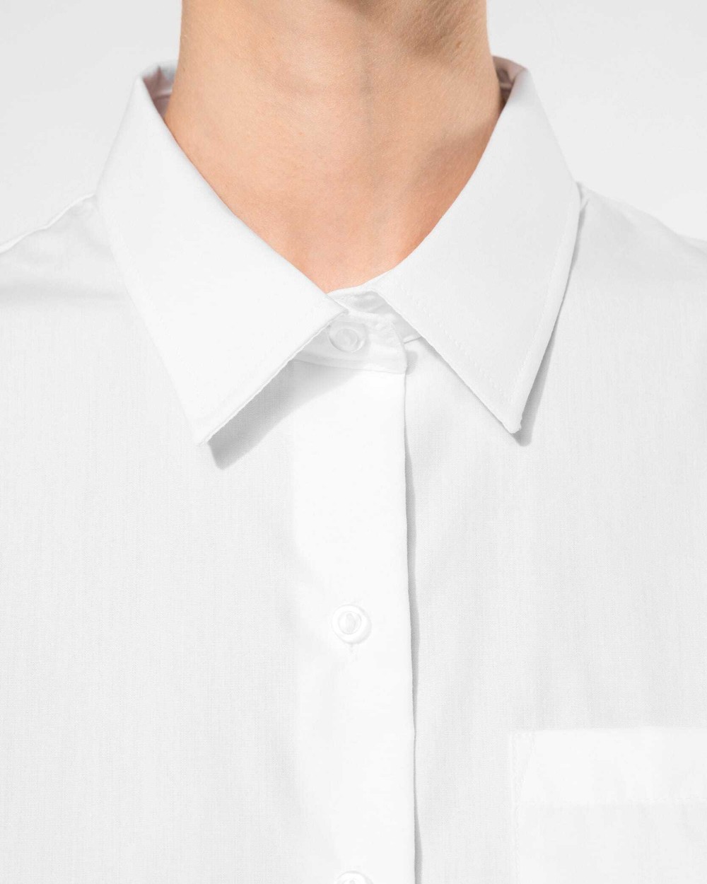 Hemden KARIBAN Dames poplin blouse lange mouwen voor bedrukking &amp; borduring
