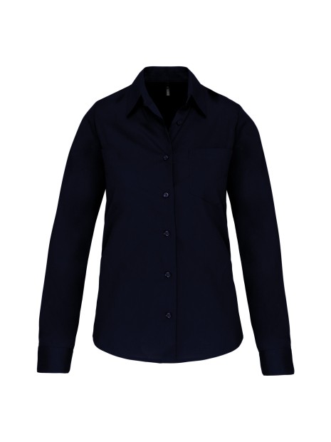 KARIBAN Chemise popeline manches longues femme /api/colors/b68891a9-1d28-4f7a-8deb-775c45027afd personnalisable