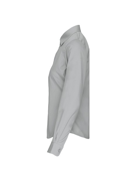 KARIBAN Chemise popeline manches longues femme /api/colors/b8c3da1f-f409-43cb-b759-5e63471e125b personnalisable