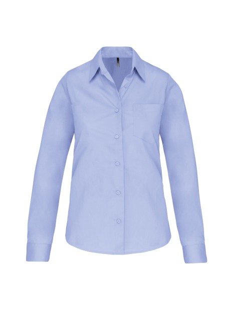 KARIBAN Chemise popeline manches longues femme /api/colors/7cd11260-06e9-4679-96ce-f0c0cca5092d personnalisable