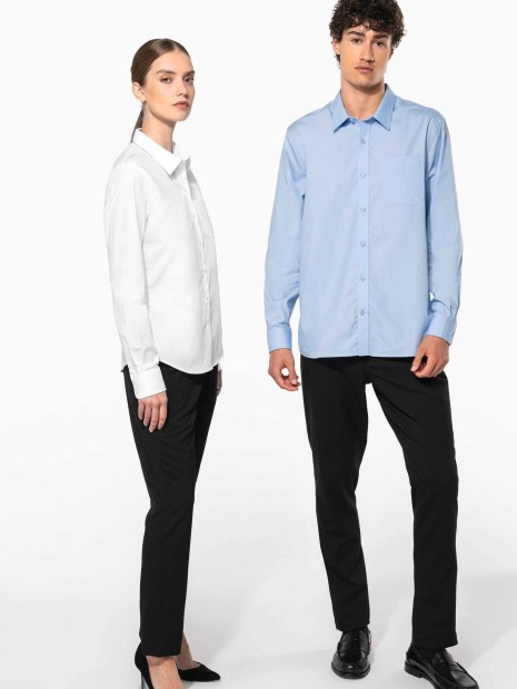 Chemises à personnaliser KARIBAN Chemise popeline manches longues femme 