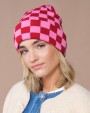 BEECHFIELD Checkerboard Beanie Kappen personalisierbar