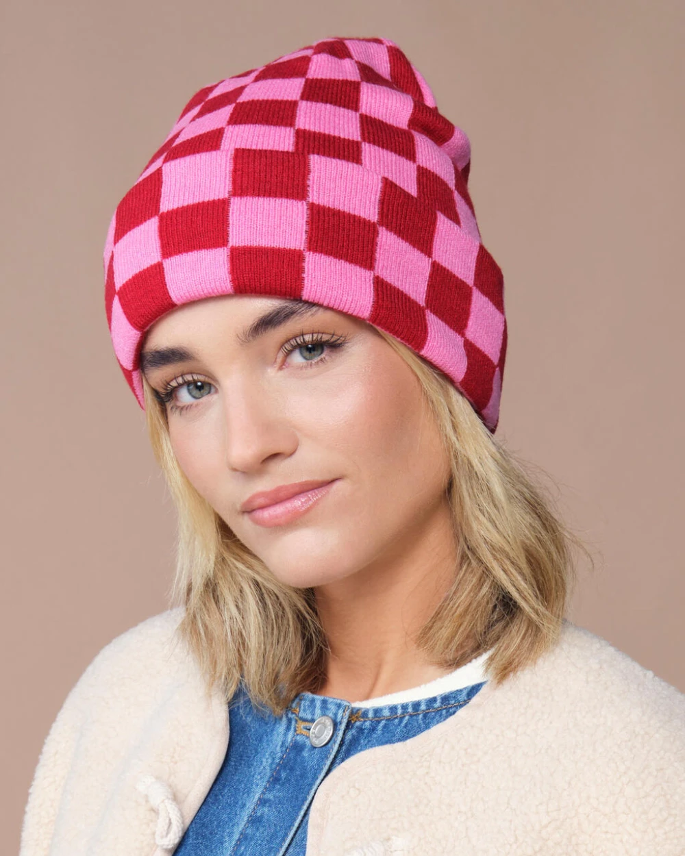 Casquettes personnalisable BEECHFIELD Checkerboard Beanie