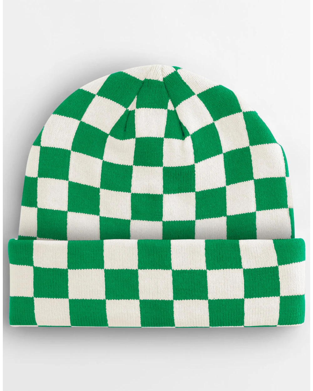BEECHFIELD Checkerboard Beanie Kappen personalisierbar