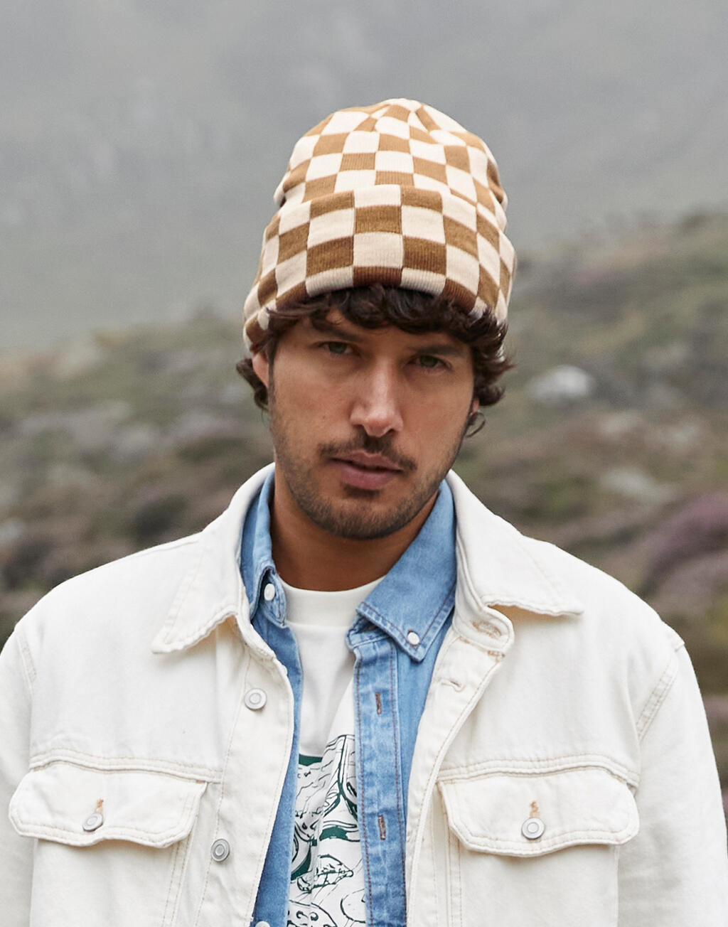 Casquettes personnalisable BEECHFIELD Checkerboard Beanie