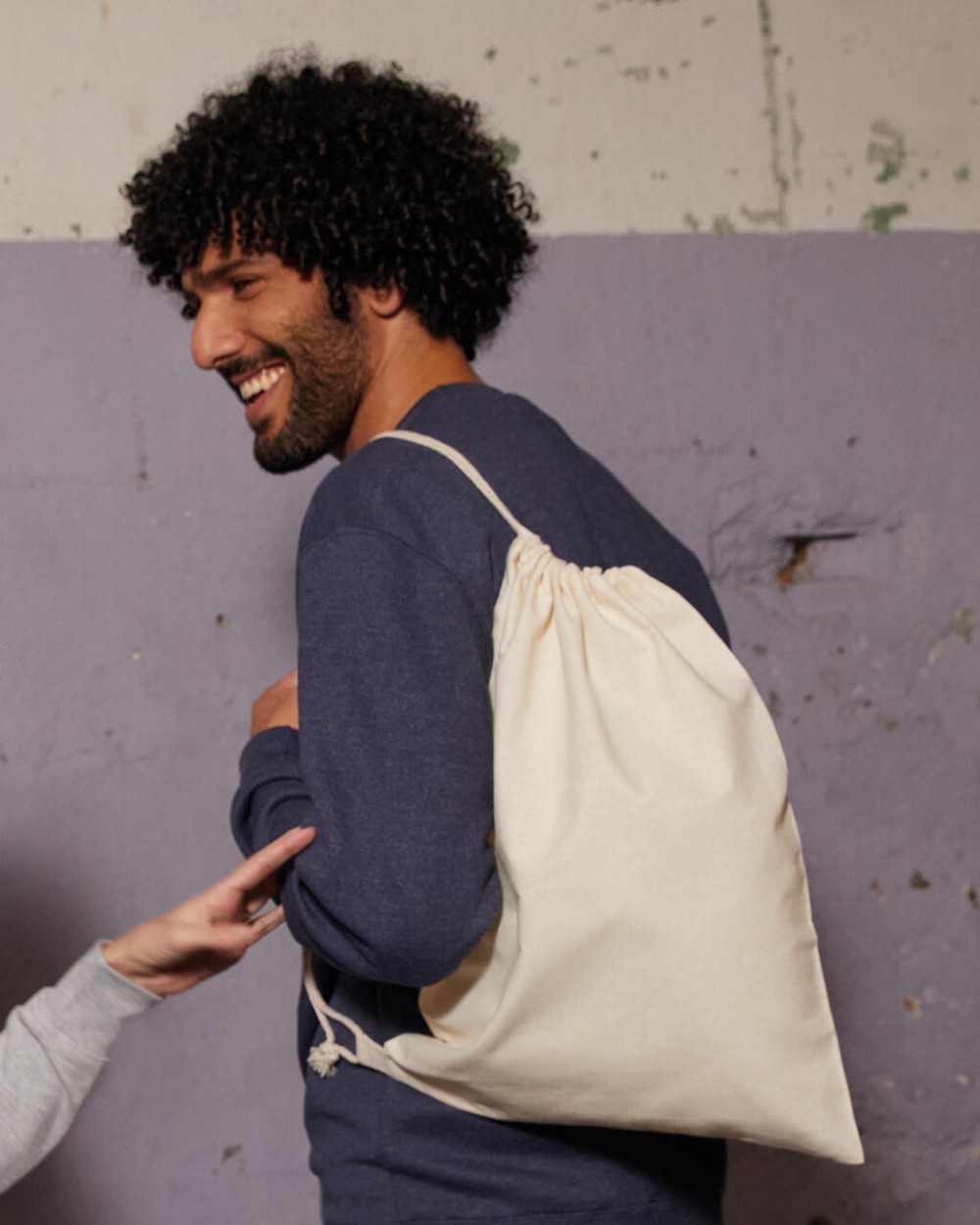 Tassen & Zakken  Cotton Backpack Single Drawstring voor bedrukking &amp; borduring