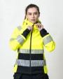 Softshells JOBMAN 1377 Women's Softshell Jacket Hi-Vis voor bedrukking &amp; borduring