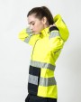 JOBMAN 1377 Damen Softshelljacke Hi-Vis Softshells personalisierbar