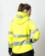 JOBMAN 1377 Damen Softshelljacke Hi-Vis Softshells personalisierbar