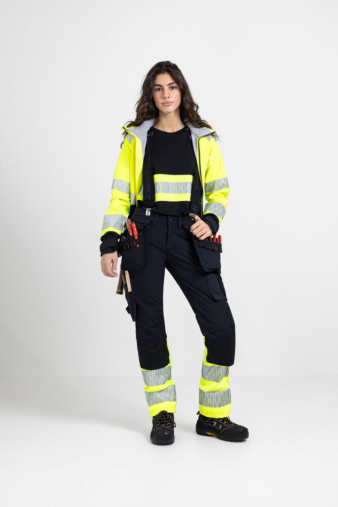 Softshells personnalisable JOBMAN 1377 Veste Softshell Femme Haute-Visibilité