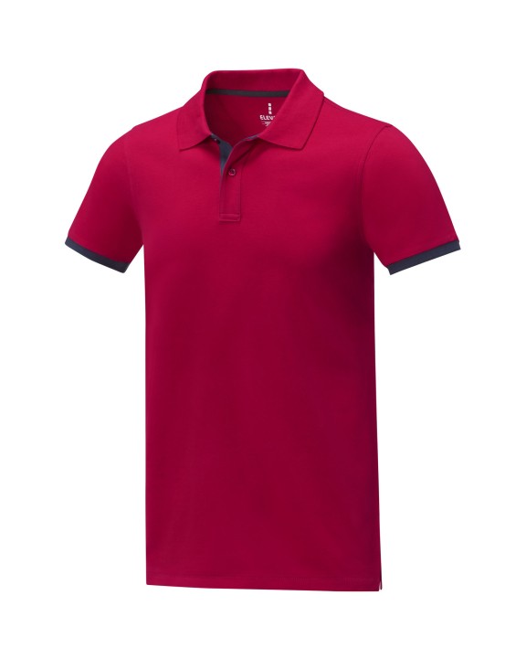 Polos personnalisable ELEVATE Polo Morgan manches courtes deux tons homme