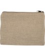 KIMOOD Kleine Tasche aus Jute-Baumwollmischgewebe Taschen personalisierbar