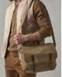 Tassen & Zakken QUADRA HERITAGE WAXED CANVAS MESSENGER voor bedrukking &amp; borduring