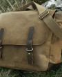 Tassen & Zakken QUADRA HERITAGE WAXED CANVAS MESSENGER voor bedrukking &amp; borduring