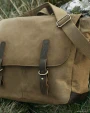 Tassen & Zakken QUADRA HERITAGE WAXED CANVAS MESSENGER voor bedrukking &amp; borduring