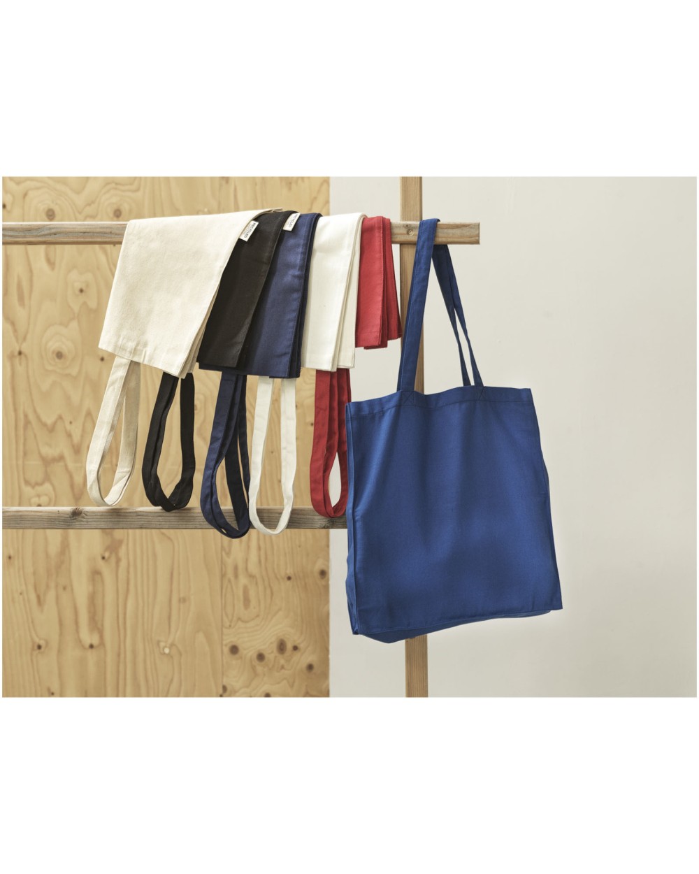 4DO Odessa 220 g/m² recycelte Baumwoll Tragetasche 13L Tote Bags personalisierbar