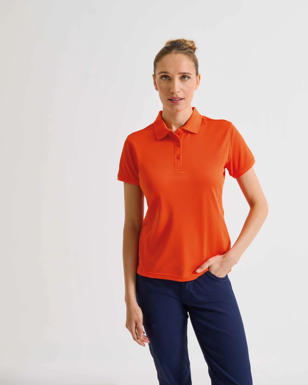 Polo's PREMIER Women's Coolchecker® plus piqué polo voor bedrukking &amp; borduring
