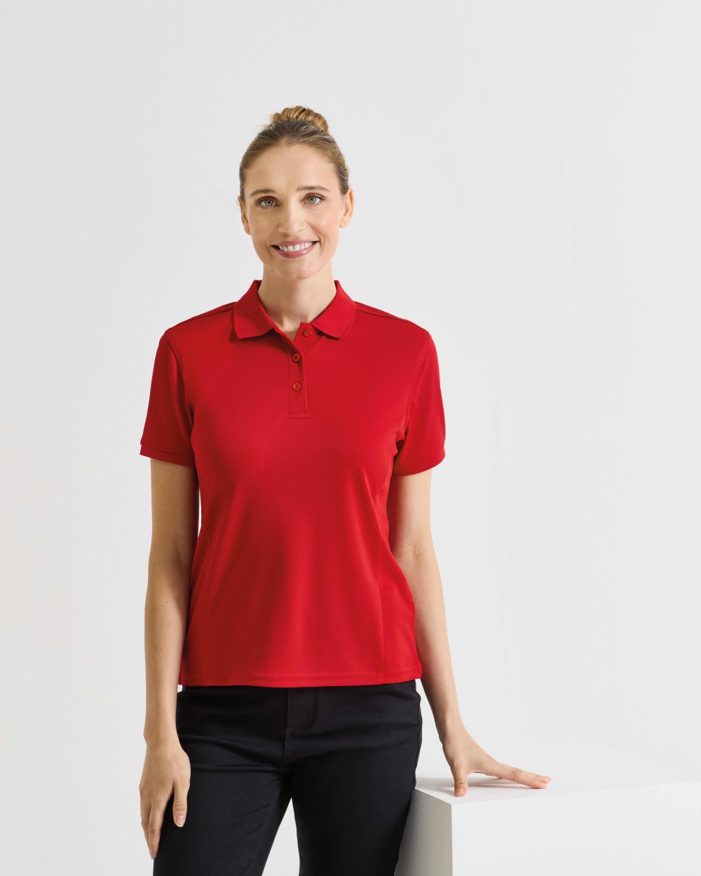 Polo's PREMIER Women's Coolchecker® plus piqué polo voor bedrukking &amp; borduring
